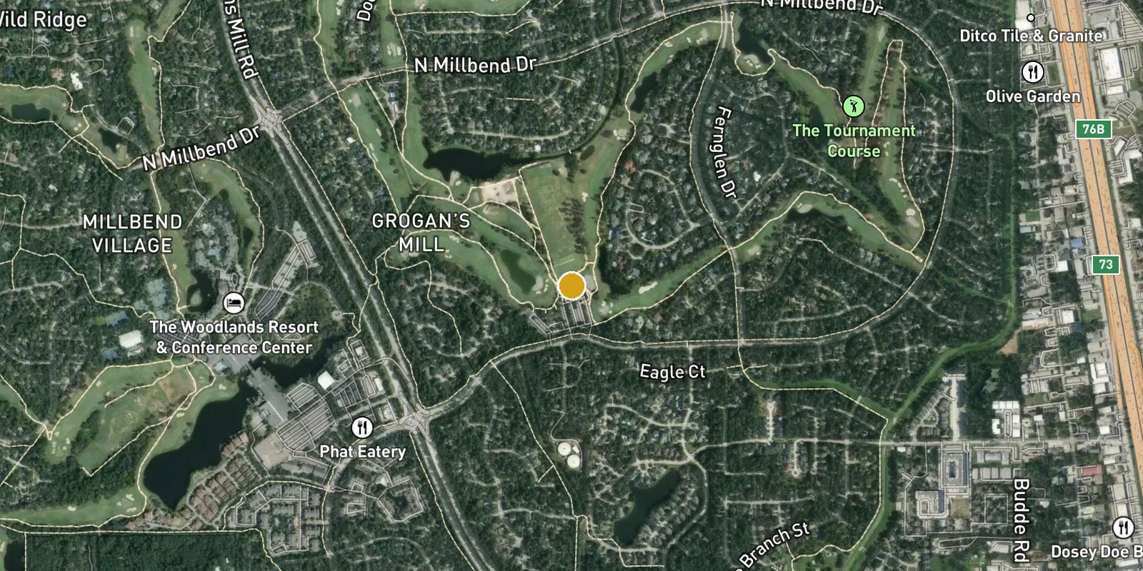 The Tournament Course at the The Woodlands Country Club