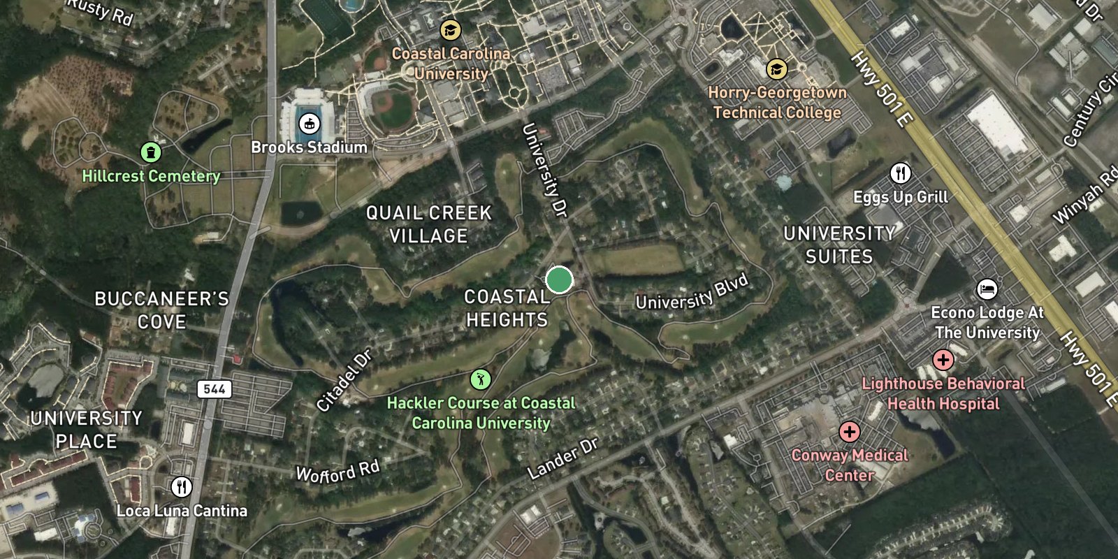 The Hackler Course at Coastal Carolina University