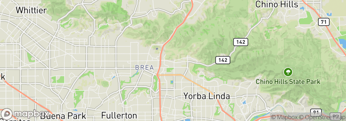 Map: Brea, CA