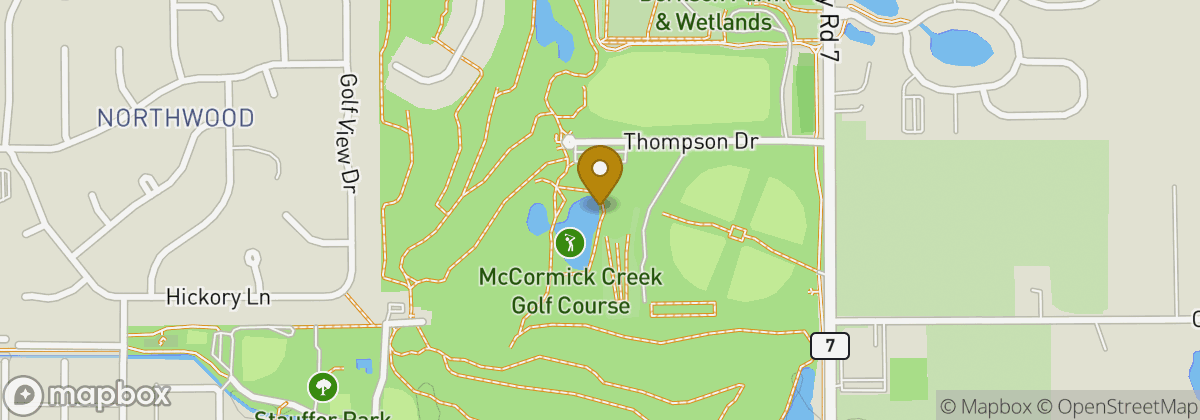 Map location: McCormick Creek Golf Course