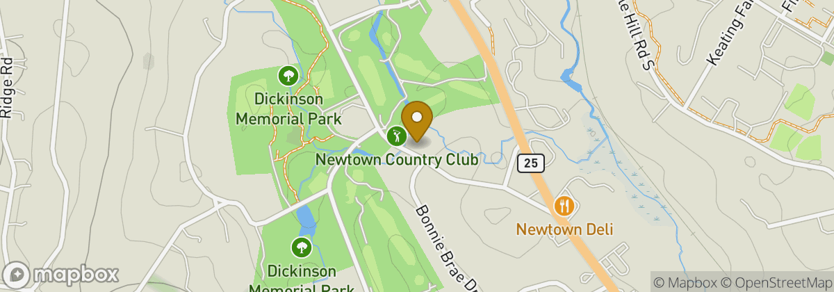 Map location: Newtown Country Club