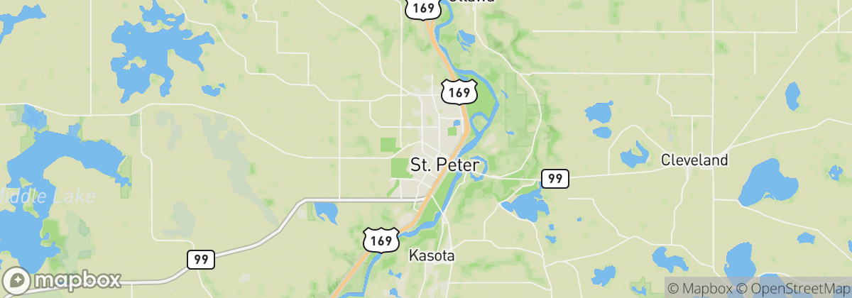 Map: St Peter, MN