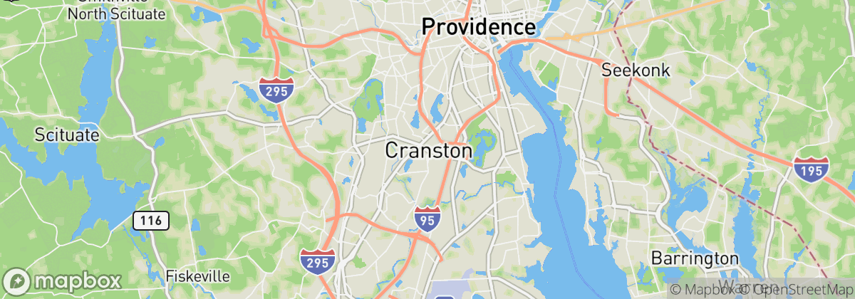 Map: Cranston, RI