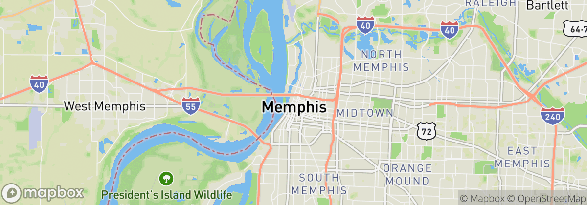 Map: Memphis, TN