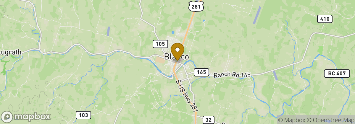 Map location: Blanco