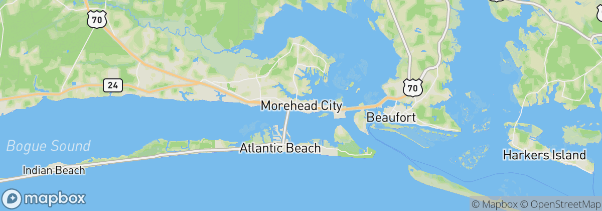 Map: Morehead City, NC