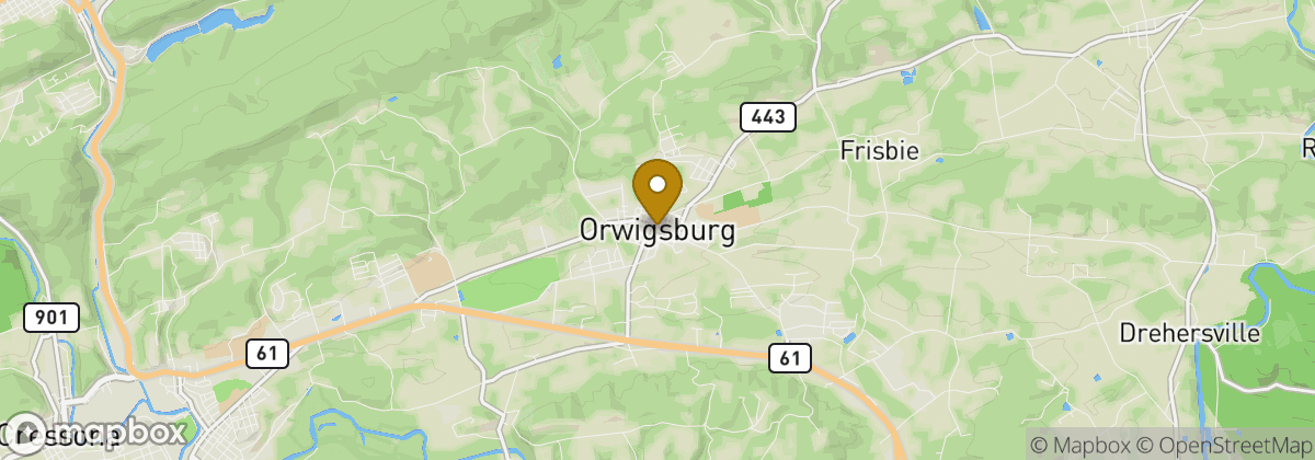 Map location: Orwigsburg