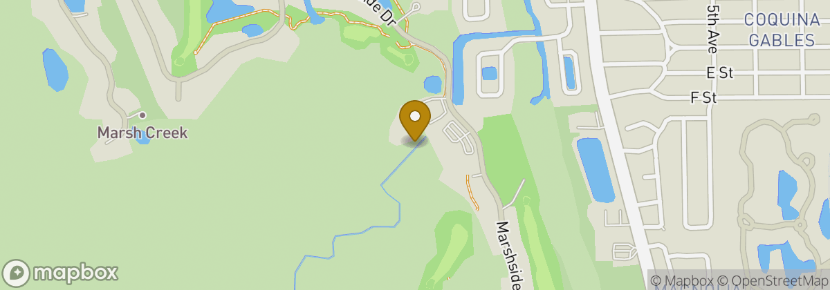 Map location: Marsh Creek Country Club