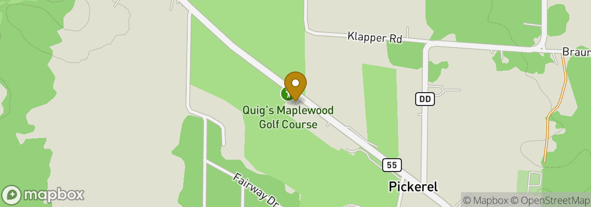 Map location: Quig's Maplewood Golf Course