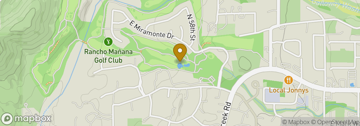 Map location: Rancho Manana Golf Club