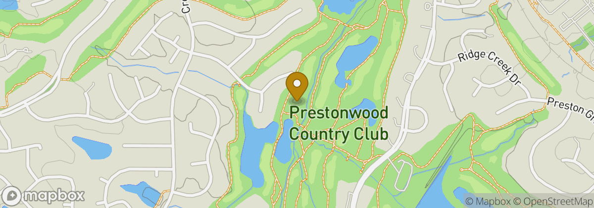 Map location: Prestonwood Country Club