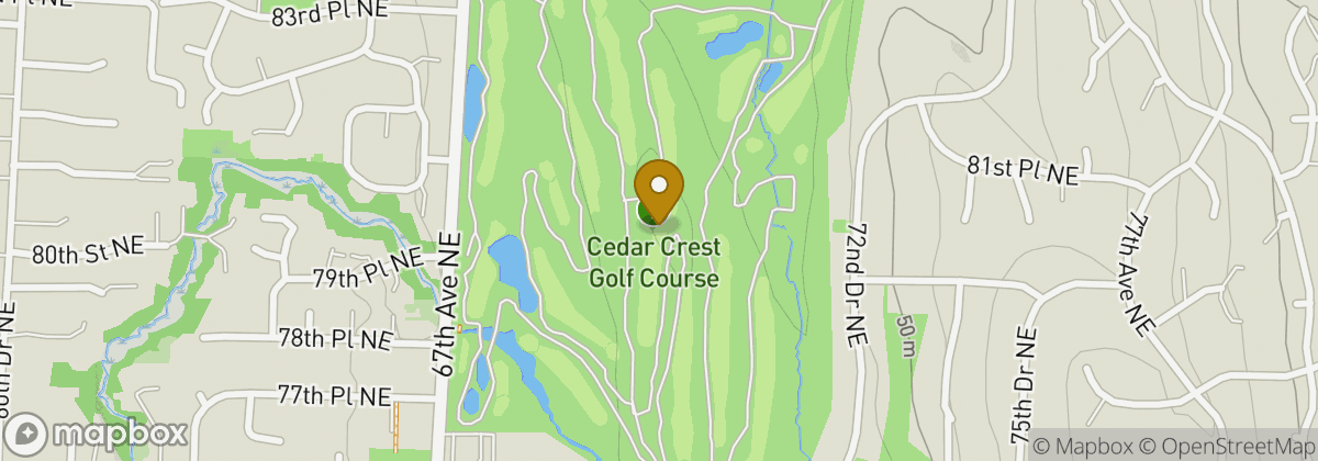 Map location: Cedarcrest Golf Course