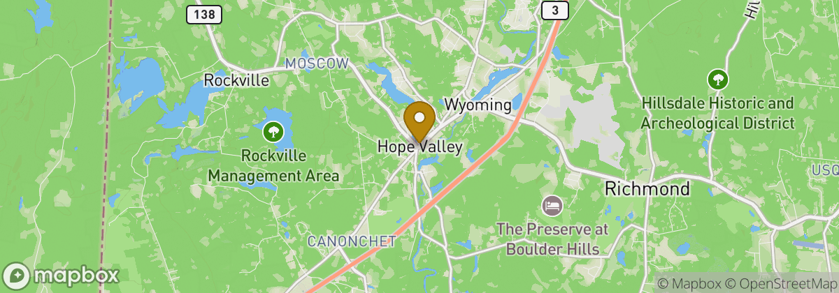 Map location: Hope Valley