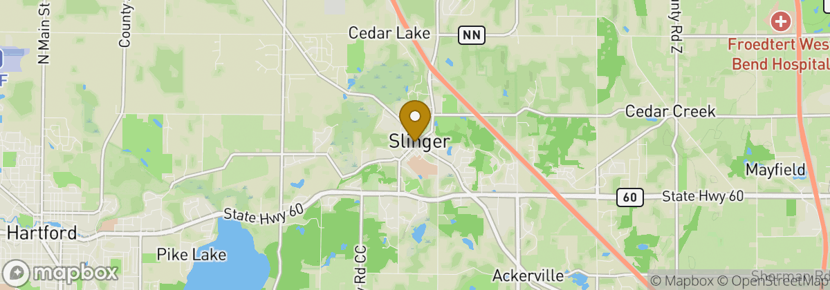 Map location: Slinger