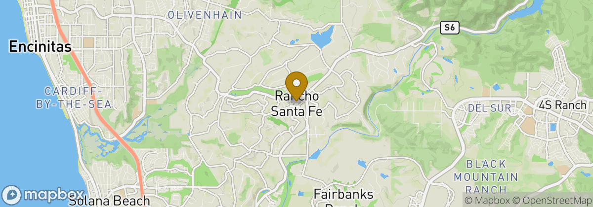 Map location: Rancho Santa Fe