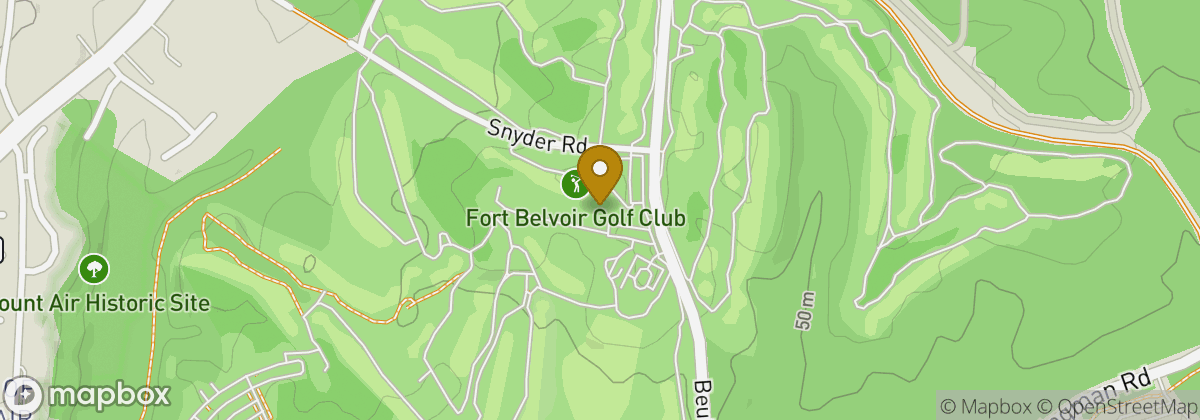 Map location: Fort Belvoir Golf Club