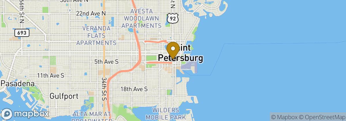 Map location: St. Petersburg
