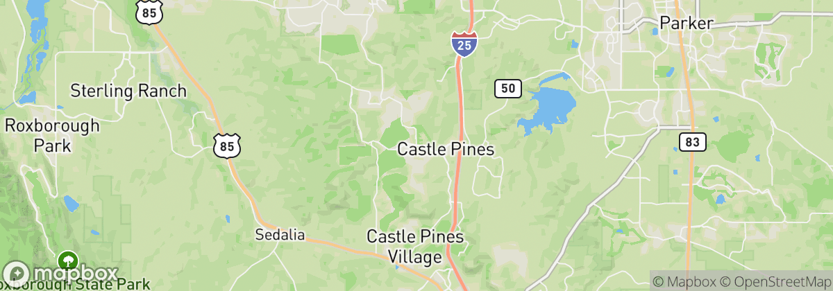 Map: Castle Pines, CO
