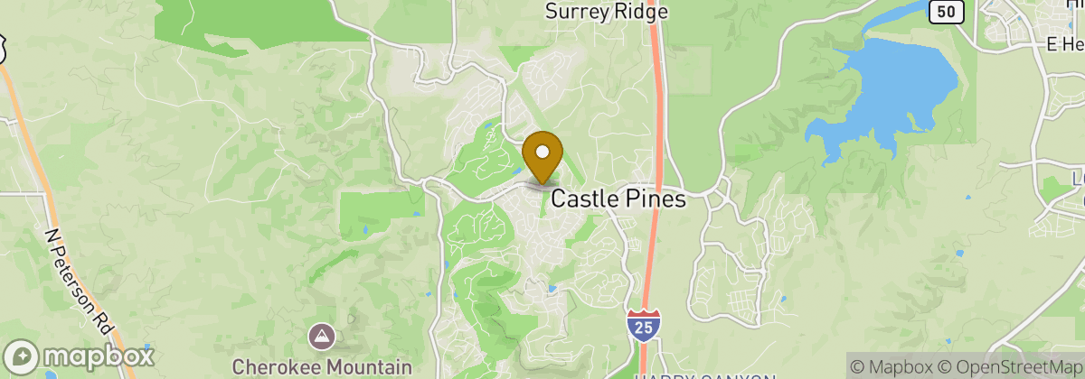 Map location: Castle Pines