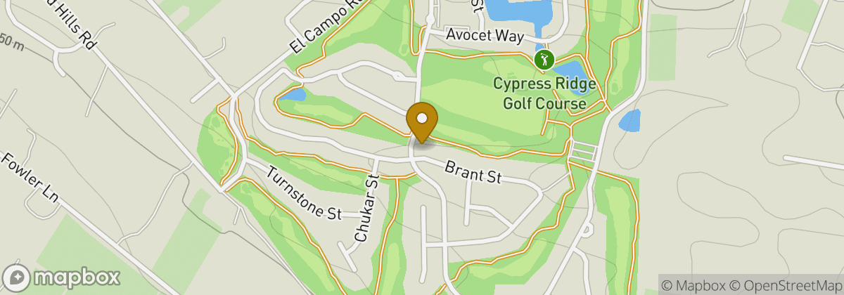 Map location: Cypress Ridge Golf Course