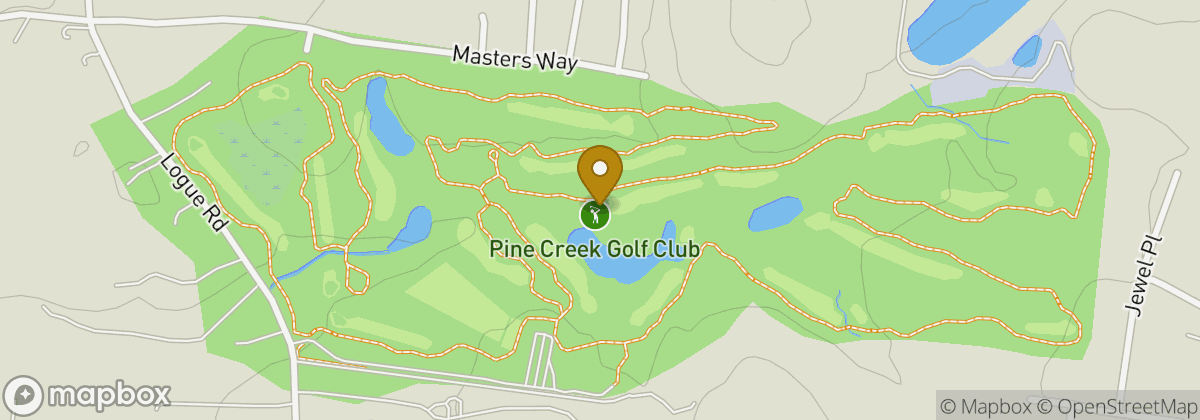 Map location: Pine Creek Golf Course
