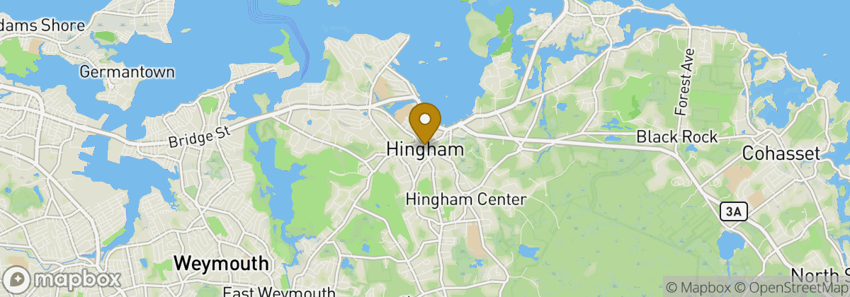 Map location: Hingham