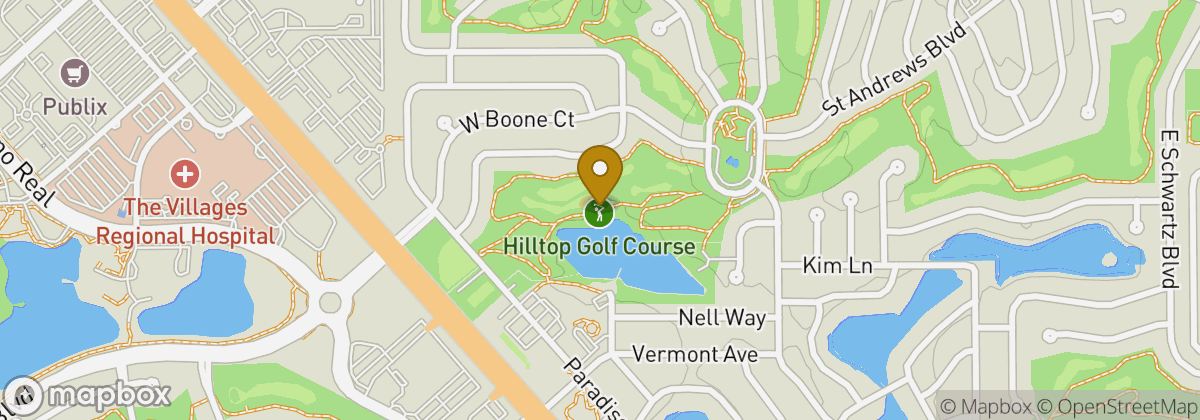 Map location: Hilltop Golf Course (the Villages)