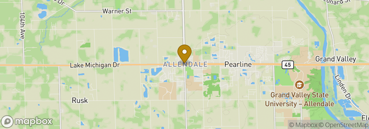Map location: Allendale