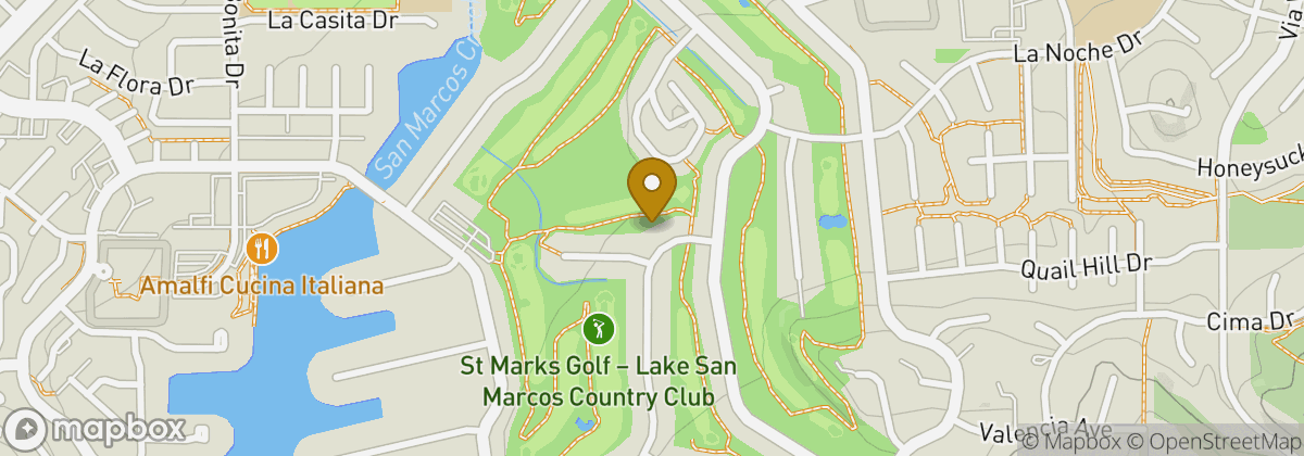 Map location: St Marks Golf - Lake San Marcos Country Club