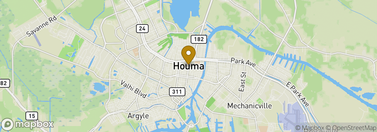 Map location: Houma