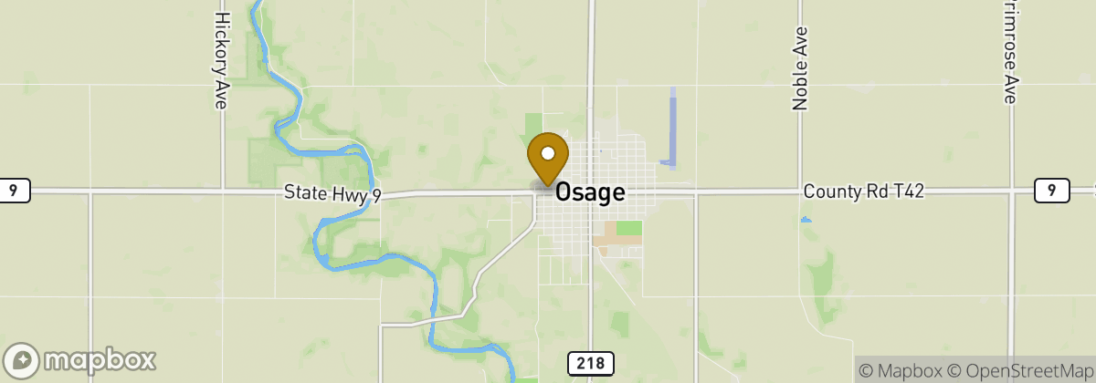 Map location: Osage