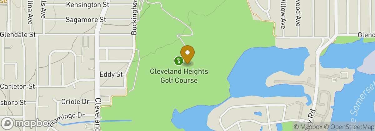Map location: Cleveland Heights Golf Course