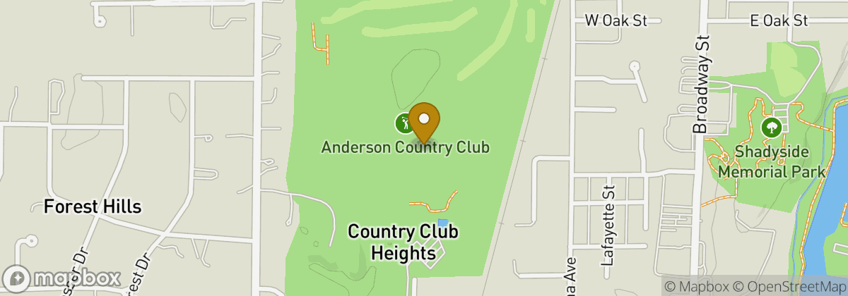 Map location: Anderson Country Club
