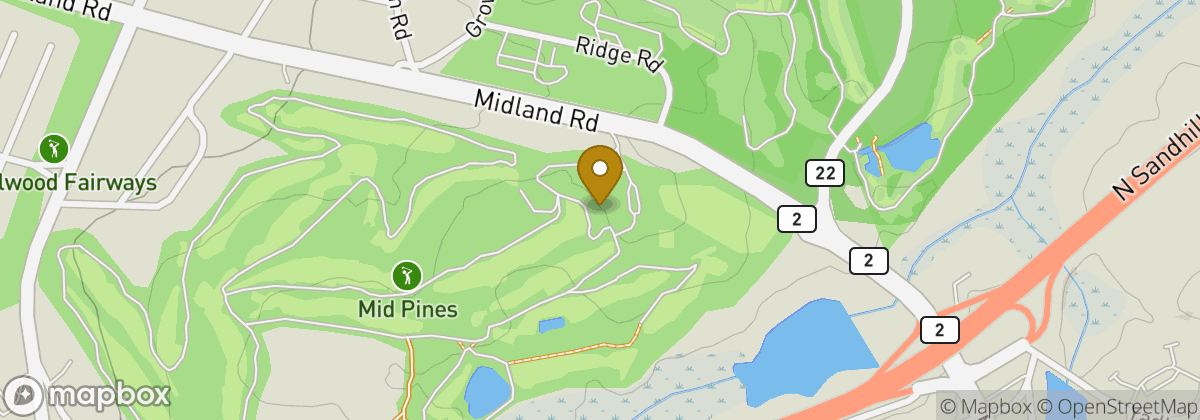 Map location: Mid Pines Inn & Golf Club
