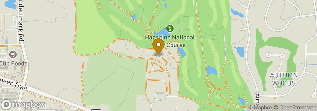Map location: Hazeltine National Golf Club