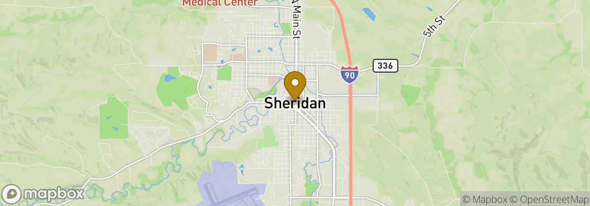 Map location: Sheridan