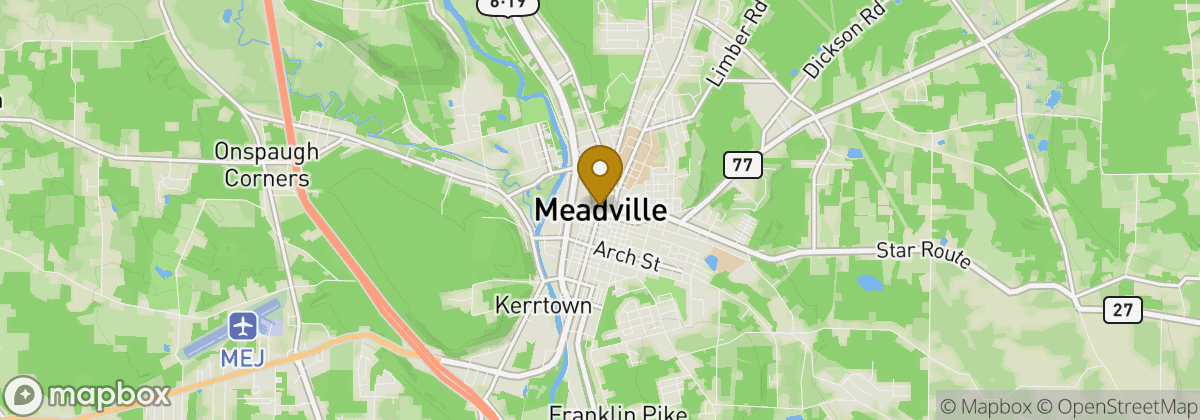 Map location: Meadville