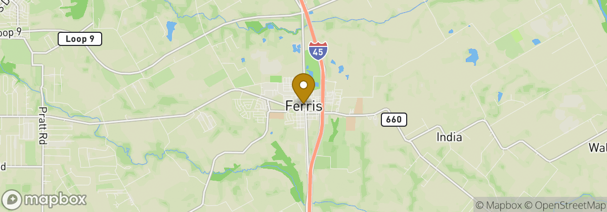 Map location: Ferris