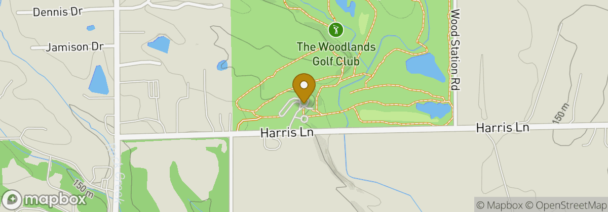 Map location: The Woodlands Golf Club & Banquet Facility