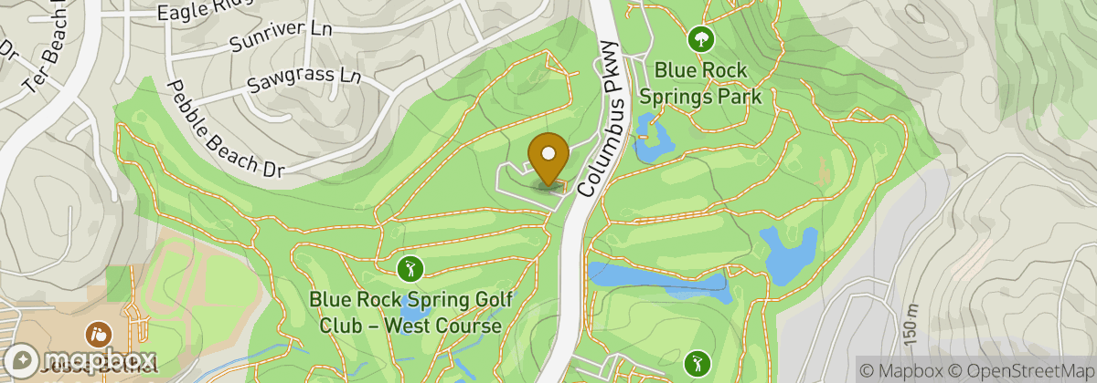 Map location: Blue Rock Springs Golf Club