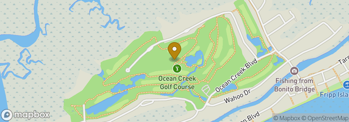 Map location: Ocean Creek Golf Course
