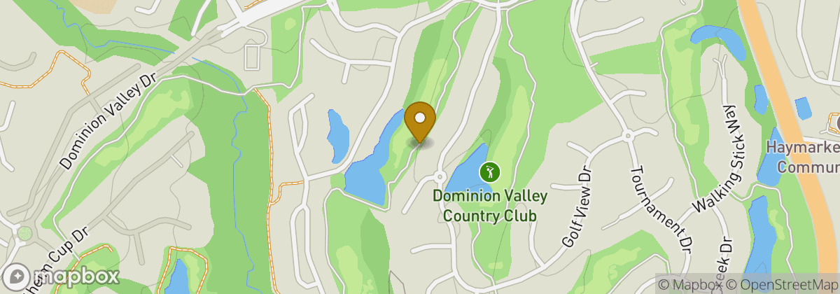 Map location: Dominion Valley Country Club