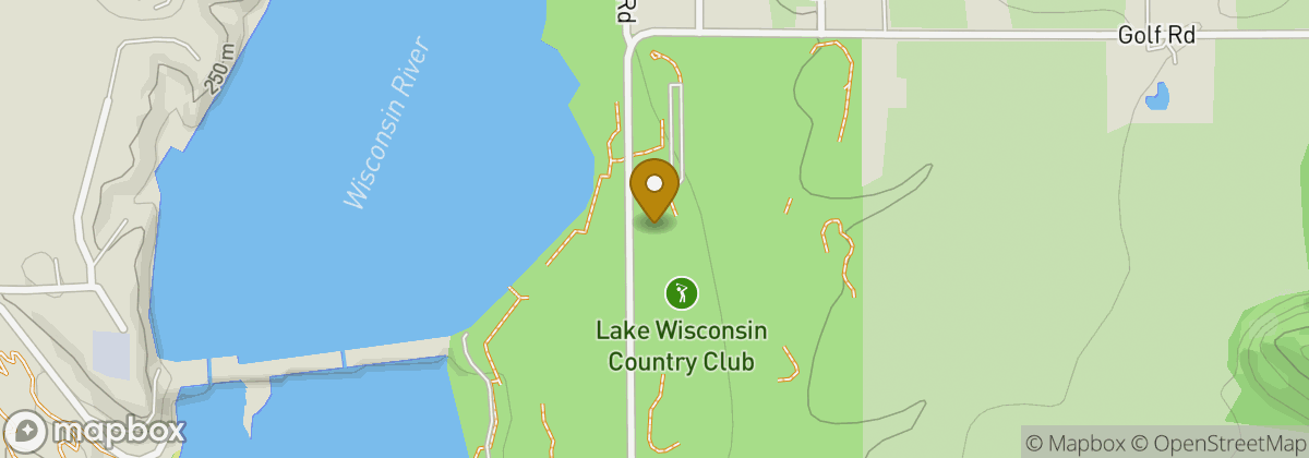 Map location: Lake Wisconsin Country Club