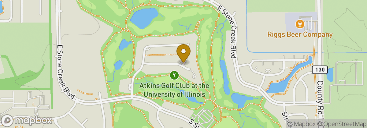 Map location: Atkins Golf Club at the University of Illinois