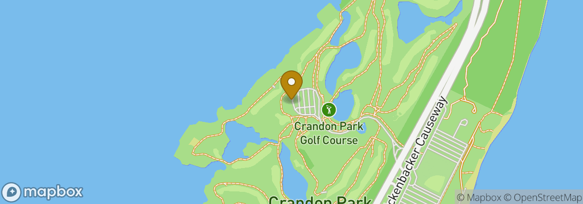 Map location: Crandon Golf at Key Biscayne
