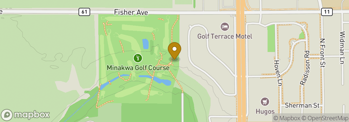 Map location: Minakwa Golf Course , the Ranch Bar & Grill
