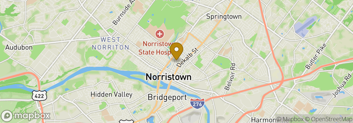 Map location: Norristown