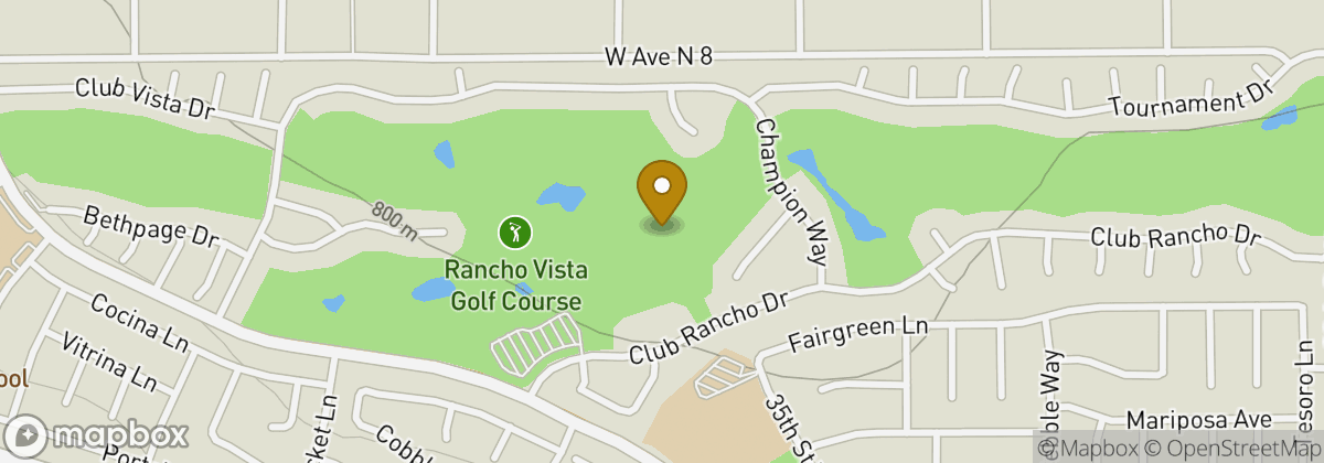 Map location: Rancho Vista Golf Course