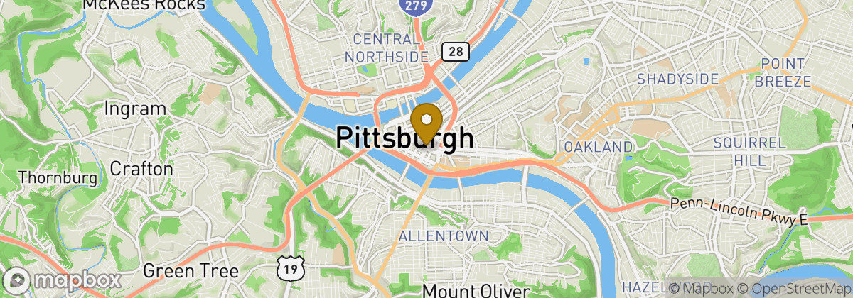 Map location: Pittsburgh