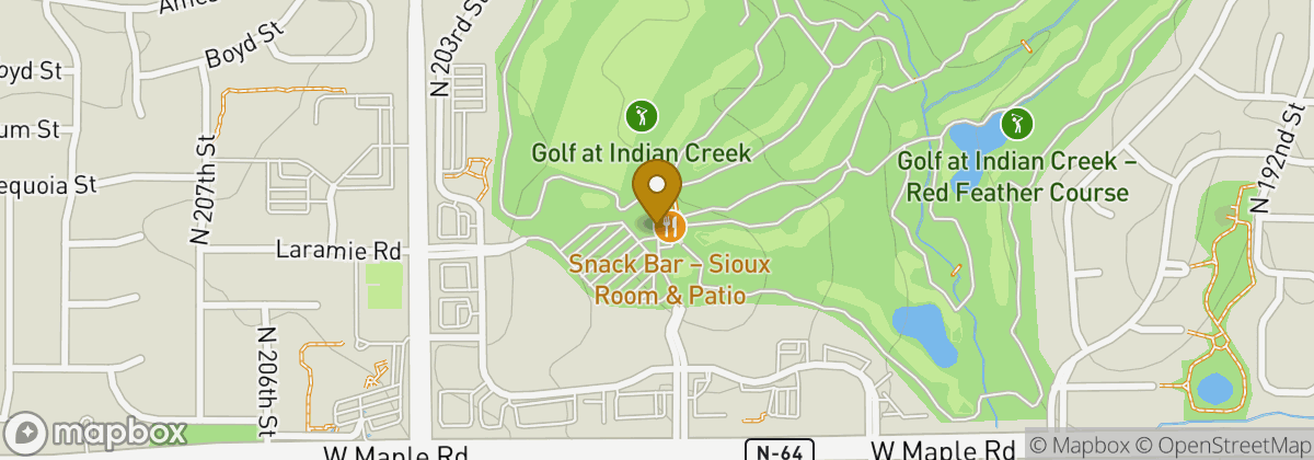 Map location: Indian Creek Golf Course